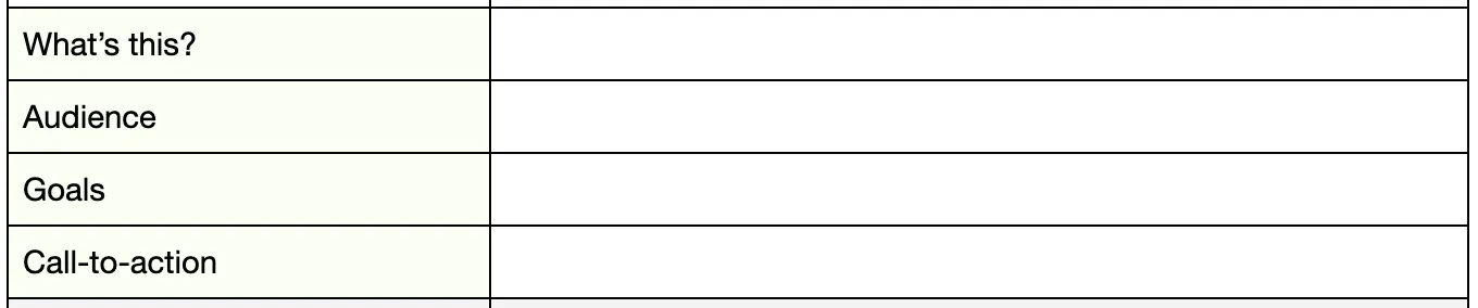 Section for strategy